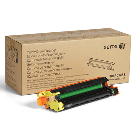 XEROX Xerox Yellow Drum Cartridge, 40000 Yield 108R01483